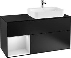 V&B Waschtischunterschrank Finion in Blau lackiert, Breite: 120 cm, Tiefe: 50,1 cm, Höhe: 50,1 cm - Bild 1