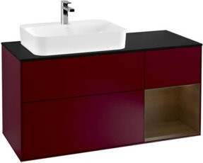 V&B Waschtischunterschrank Finion mit Wandbeleuchtung, Breite: 120 cm, Tiefe: 50,1 cm, Höhe: 50,1 cm - Bild 1