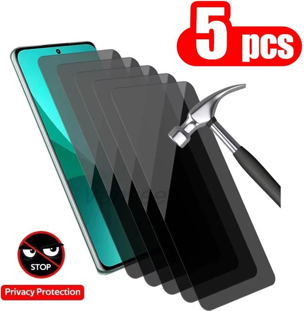 Xiaomi Redmi Note Privacy Tempered Glass Anti-Spy Displayschutz für Redmi Note 14 13 Pro 5G 12 11 10 Pro Max 8 12 5G 9T 13C - Bild 1