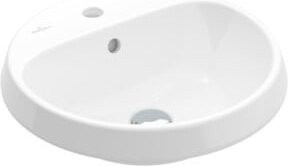 Villeroy & Boch Einbauwaschbecken Architectura, rund, weiß, mit Überlauf, Durchmesser: 45 cm - Bild 1