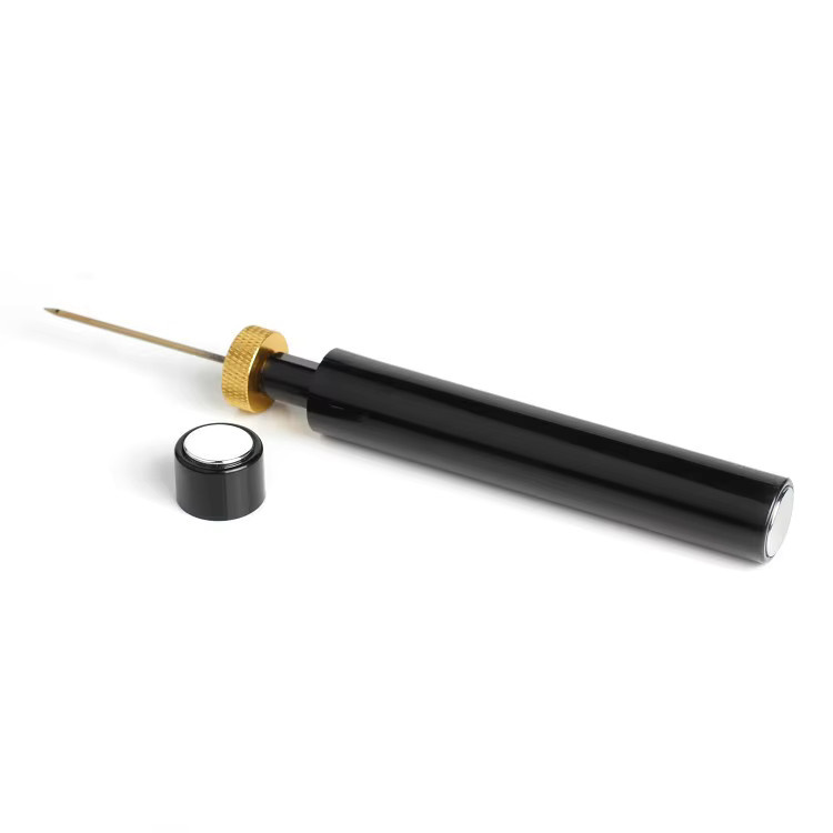 Edelstahl Wein Korkenzieher mit Luftdruck-Flaschenöffner in Schwarz und Gold für Küche und Bar - Bild 4