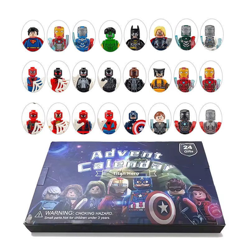 Disney Marvel Advent Kalender, Bausteine Spielzeug, 24-teiliges Set, ab 3 Jahren - Bild 3