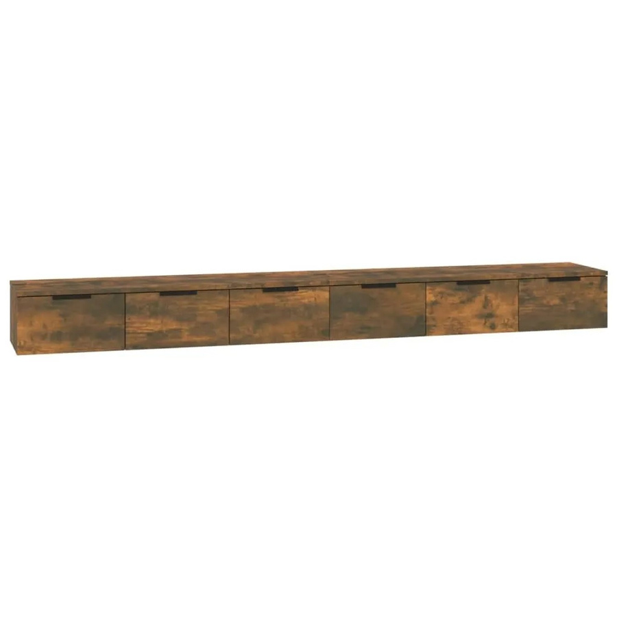 vidaXL Wandschränke aus Holzwerkstoff in Räuchereiche, 2er-Set, B/H/T: 102 x 30 x 20 cm - Bild 2