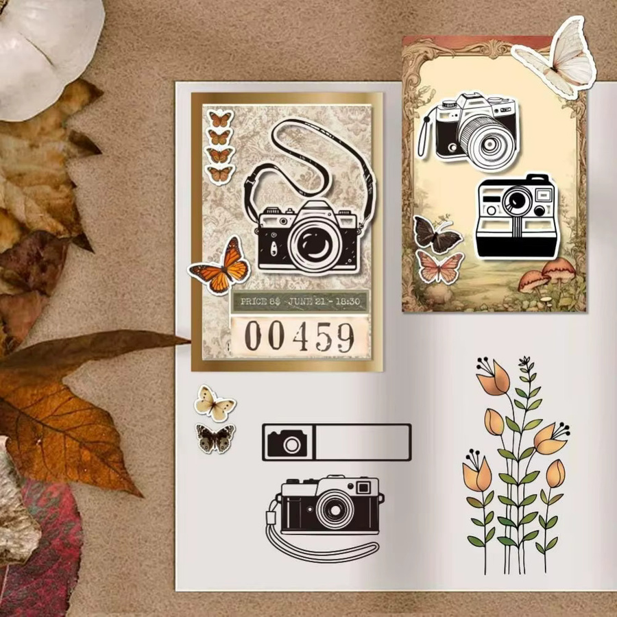 Transparenter Kamera-Film-Stempel für Journaling und Scrapbooking - Bild 3