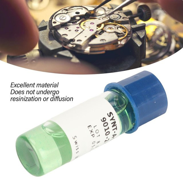 Uhrenschmieröl, mechanisches Synthetiköl, Hellgrün, 2ml - Bild 1