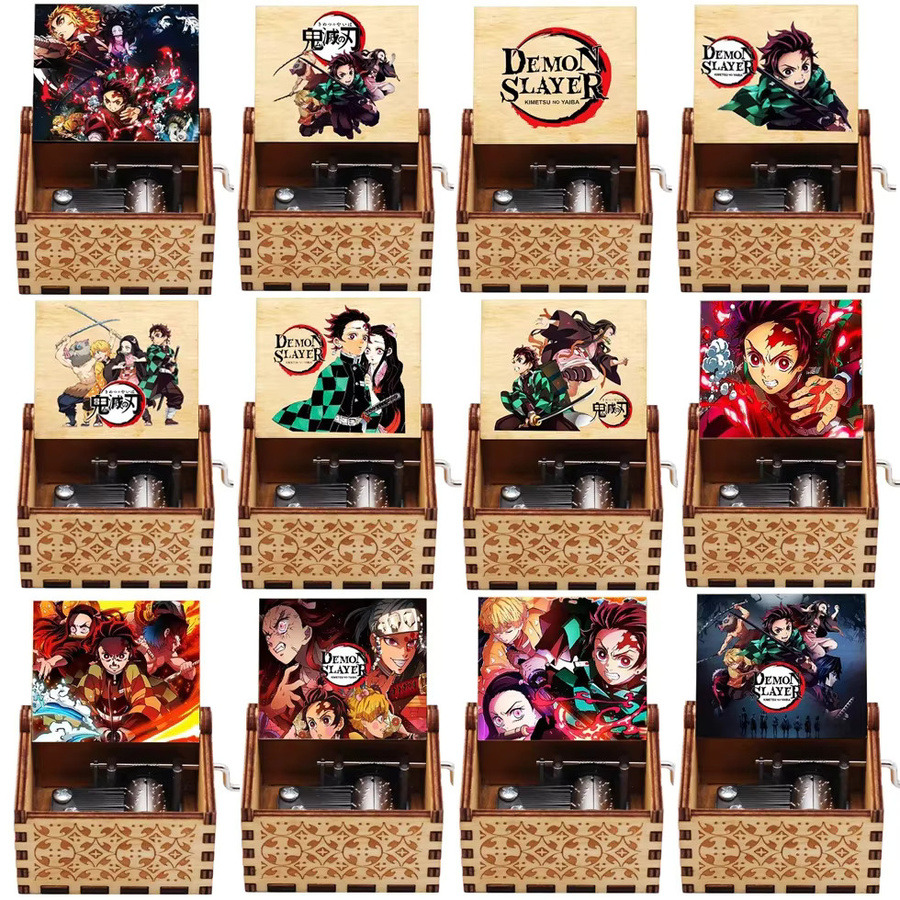 Bandai Handkurbel-Spieluhr aus Holz, Anime-Dämonentöter, Tanjiro - Bild 2