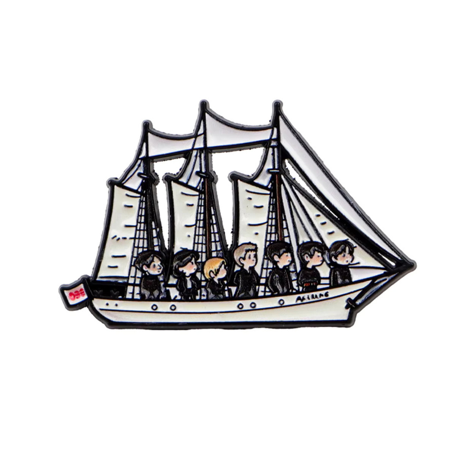 Singer Ship Emaille-Pins, Bunt, Unisex - Bild 2
