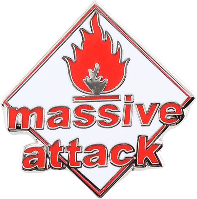 Emaille-Anstecknadel Flammenmuster-Logo, Unisex - Bild 1