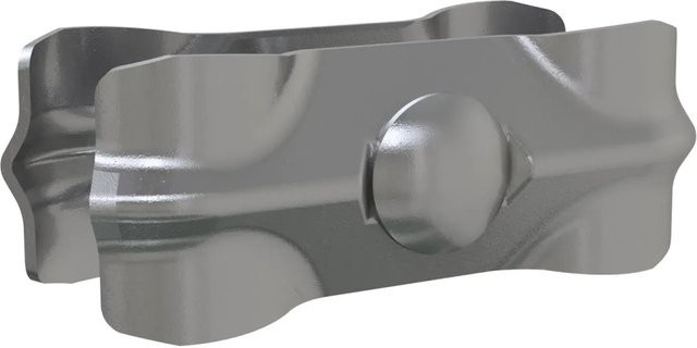 Schake Verbindungsschelle aus Stahl in Silber mit 5,5 mm Blechstärke, feuerverzinkt - Bild 1