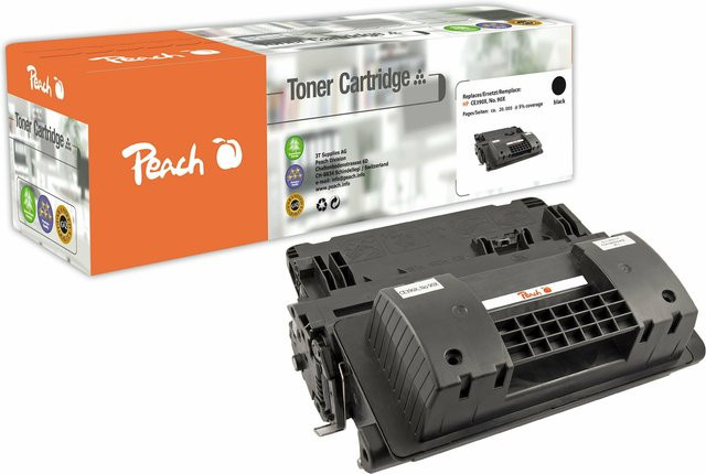 Peach HP 90X Toner XL Schwarz wiederaufbereitet für HP LaserJet Enterprise 600 M 602 dn und HP LaserJet Enterprise 600 M 602 m - Bild 1