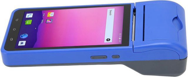 Handheld POS-Maschine von Honor Electronics mit HD-Bildschirm und Thermodrucker in Blau - Bild 1