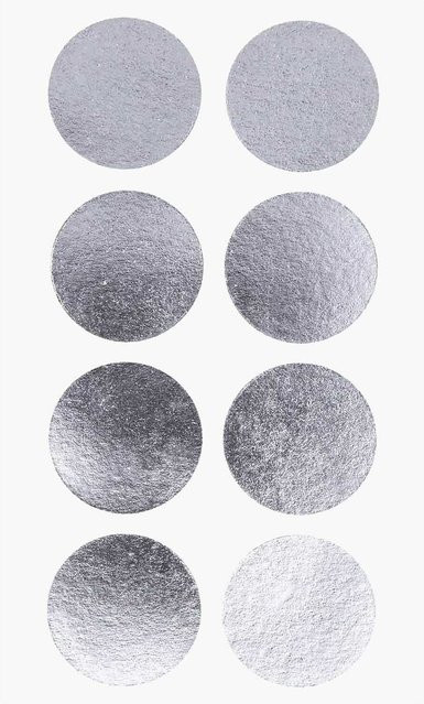 Rico Design Paper Poetry Sticker Punkte in Silber, Durchmesser: 25 mm, 4 Bogen - Bild 1