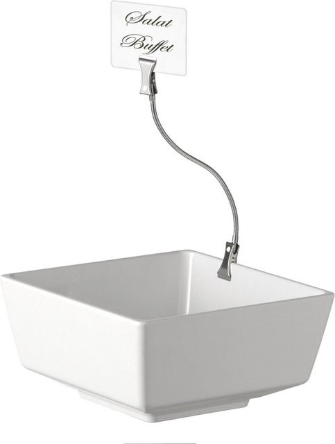 APS Schilderhalter FLEXIBEL aus Metall in Silber, L: 12 cm, B: 1,6 cm, H: 1 cm - Bild 1