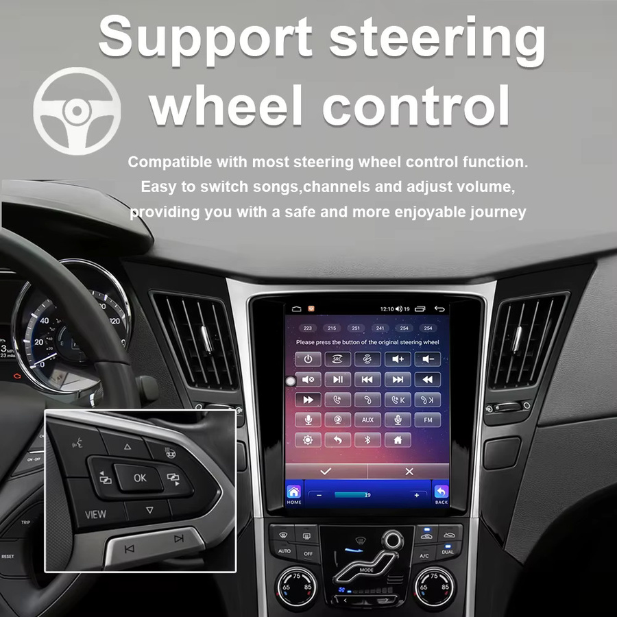 AutoNevee Android 15 Multimedia Player mit GPS und Touchscreen für Renault Master, Nissan NV400 und Opel Movano (2010 - 2021), Schwarz - Bild 3