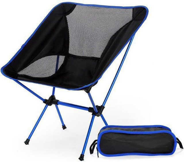 Ultraleichter Klappstuhl von YC Direct für Outdoor, Camping und Wandern, Blau - Bild 1