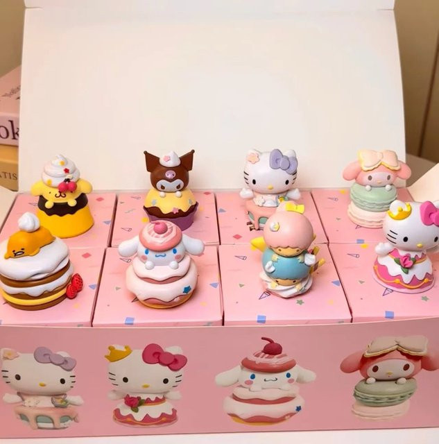 Sanrio Kulomi Friends Serie 2 KT Cat Dessert Party Blind Box, Desktop-Ornamente - Bild 1