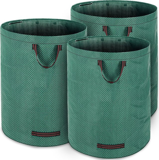 3er-Set Gartentaschen mit maximal 280 l Fassungsvermögen und 50 kg Tragkraft - Bild 1