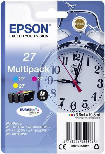 Epson T2705 Original Tintenpatronen Tripack Cyan, Gelb, Magenta (C13T27054012) - Bild 1