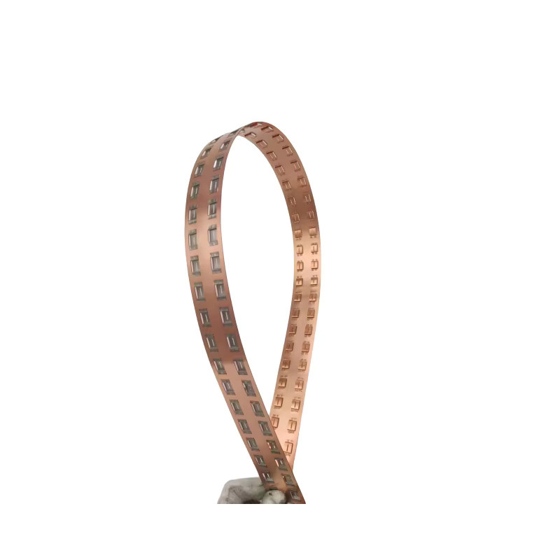 PunChron Kupfer-Busbar 21700-2P mit 21,4mm Anschlussabstand, Kupfer-Nickel-Verbundblech, Gold, 3 Stück - Bild 2