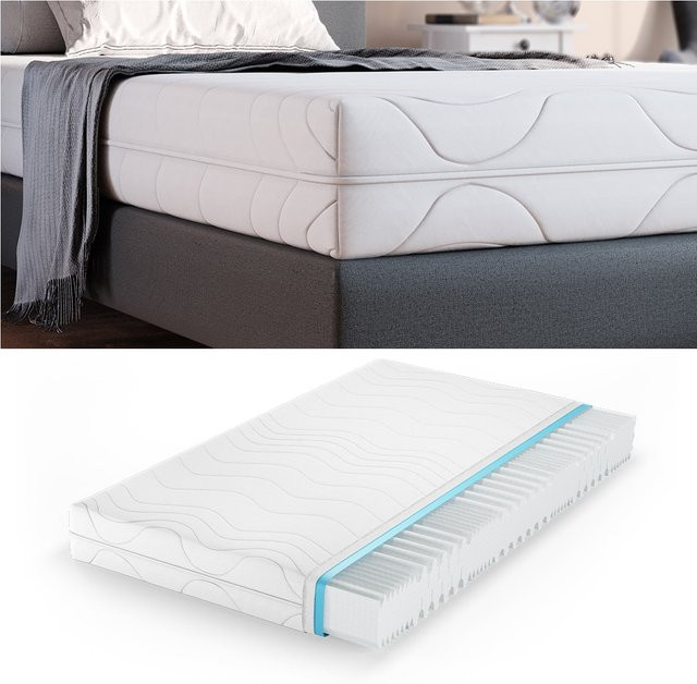 VitaliSpa 7 Zonen Kaltschaum Matratze H2 in Weiß, B: 120 cm, H: 20 cm - Bild 1