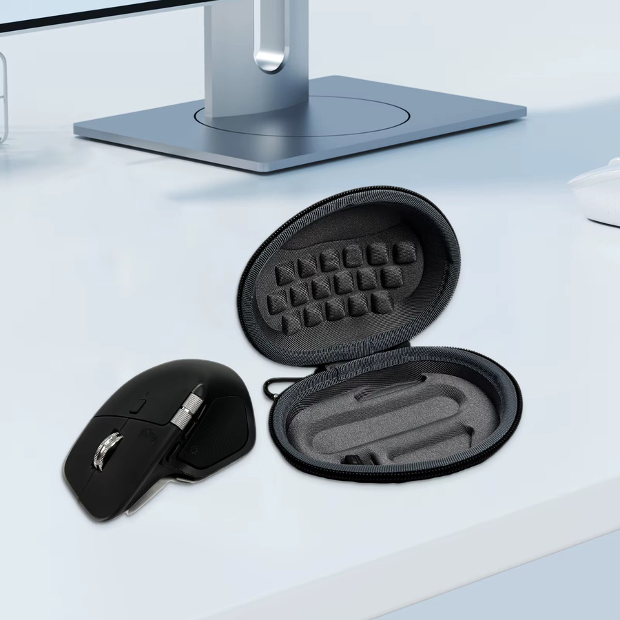 ALLOYSEED Hartschalen-Schutzhülle für Logitech MX Master 3S und MX Master 3, Schwarz - Bild 2