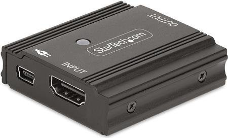 StarTech.com HDMI Signal Booster 8K 60Hz Active HDMI 2.1 Inline Repeater und Video Signal Amplifier in Schwarz - Bild 1