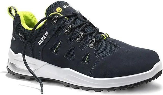 Elten Berufshalbschuh Riley XXF GTX Blue Lime Low ESD O2 WR aus Veloursleder in Größe 45 - Bild 1