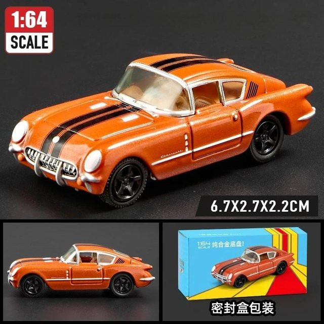 Linyi toy car Gt500 Supra Pontiac Sportwagen Modell, 1:64, Metall, ab 14 Jahren - Bild 1