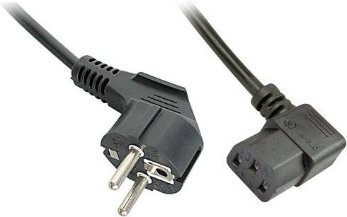 Lindy 30309 IEC-Netzkabel mit USB-C Anschluss, schwarz, 5 m Länge - Bild 1