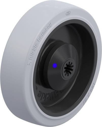 Blickle POEV 125/8XKA-SG Schwerlast-Rad in Schwarz-Grau mit 125 mm Durchmesser und 250 kg Tragfähigkeit - Bild 1