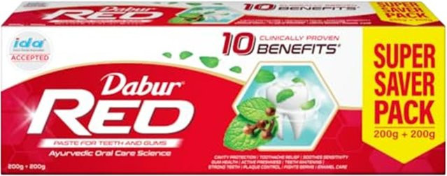 Dabur Red Ayurvedische Zahnpasta, 400g - Bild 1