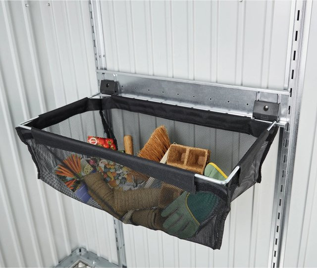 Biohort Einhängesack mit Wandschiene für Gerätehäuser aus Stahl in Grau - Bild 1