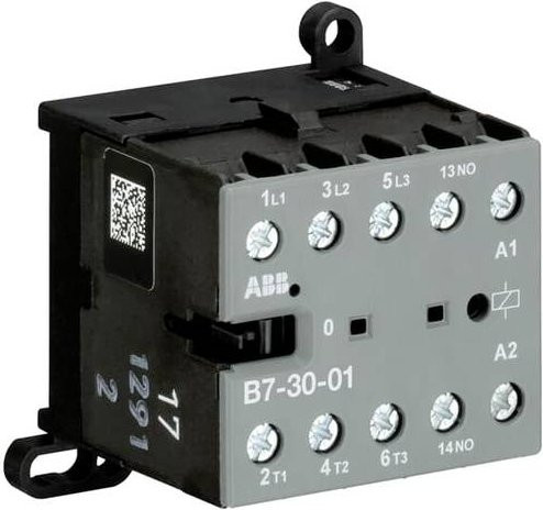 ABB B7-30-01-37 Kleinschütz in Grau mit 3 Schließern und 1 Öffner, 5.5 kW - Bild 1