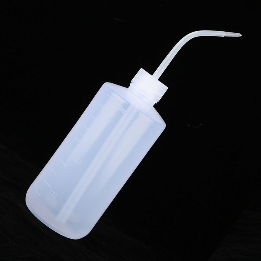 Quetschflasche Gießkanne von mfySpace mit dünnem Schlauch für Sukkulenten und Topfpflanzen, Transparent/Weiß - Bild 2