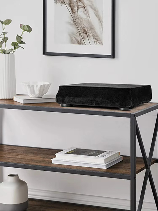 Staubdichte Schutzhülle für Audio-Technica AT-LP60XBT Plattenspieler aus Spandex, Schwarz, faltbar - Bild 5