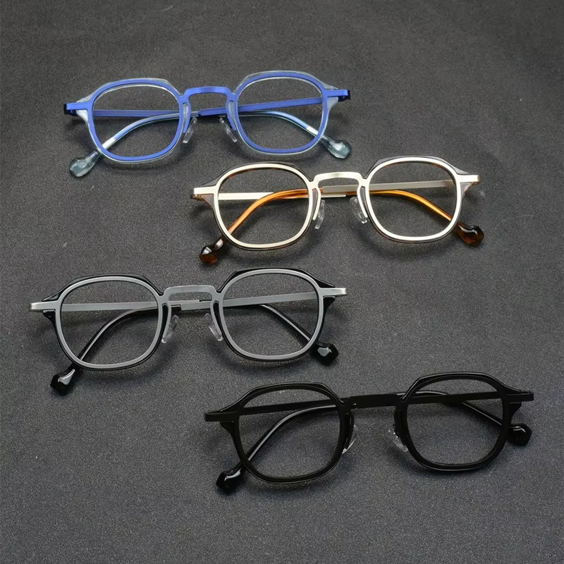 LOERHUNAR Korrektionsbrille, Vollrand, Rund, Metall, Unisex, Blaulichtfilter - Bild 3