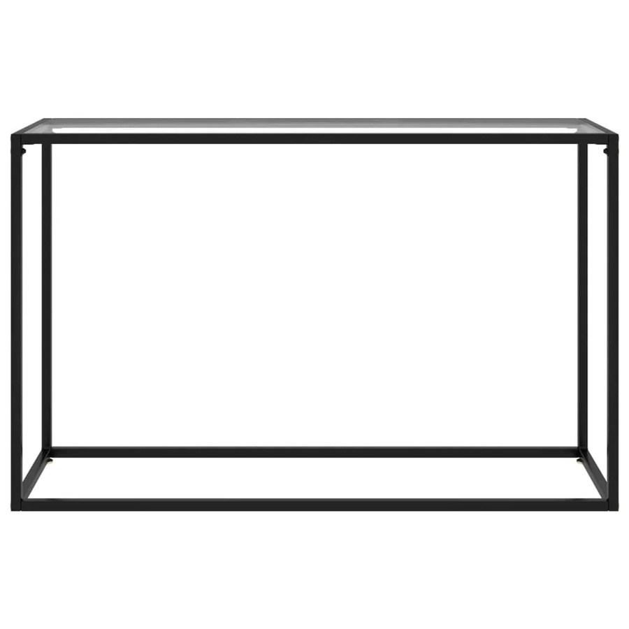 vidaXL Konsolentisch aus Hartglas in Transparent, modernes Design, B/T/H: 120 x 35 x 75 cm - Bild 2