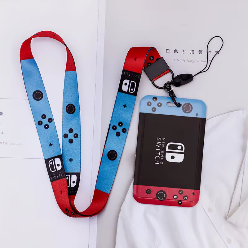 QINGLI ID-Kartenhalter mit Lanyard und kreativem Muster in Multicolour aus Kunststoff für Studenten und Berufstätige - Bild 3