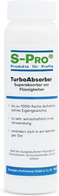 S-Pro TurboAbsorber Granulat zur Aufnahme und Absorbierung geruchsintensiver Flüssigkeiten und Ausscheidungen, 500 ml - Bild 1