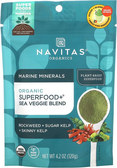 Navitas Organics Meeresmineralien Bio-Superfood Meeresalgenmischung 120 g - Bild 1