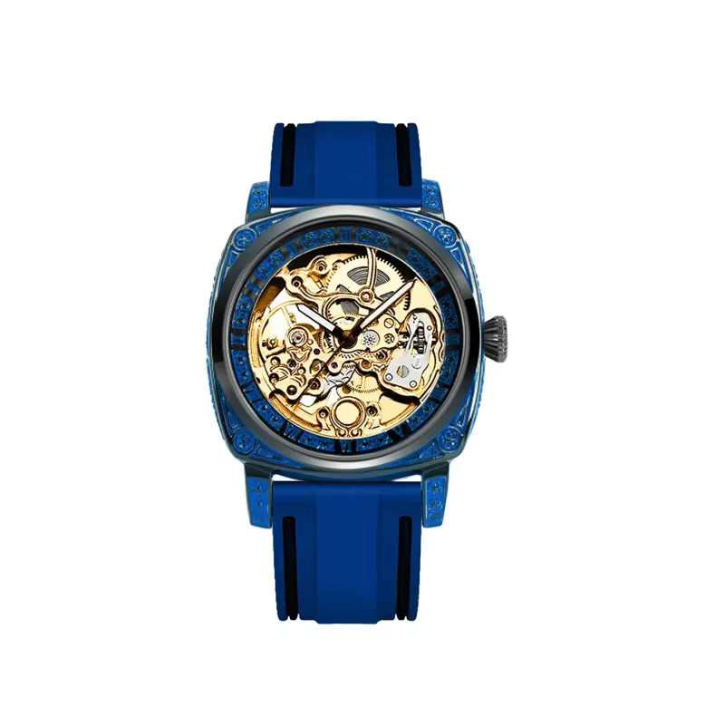 CAROTIF Armbanduhr, Automatik, blaues Zifferblatt, Legierung, Herren - Bild 6
