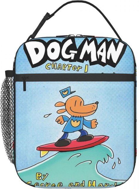 Fancy Style Studio Dog Man Isolierte Lunchtasche für Damen und Kinder in Blau - Bild 1