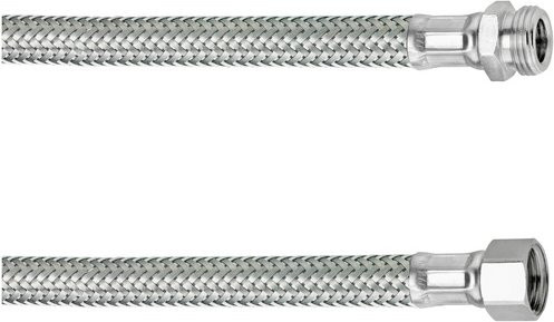 Cornat Verbindungsschlauch aus Edelstahl in Silber mit 3/8 Zoll und 20 cm Länge - Bild 1