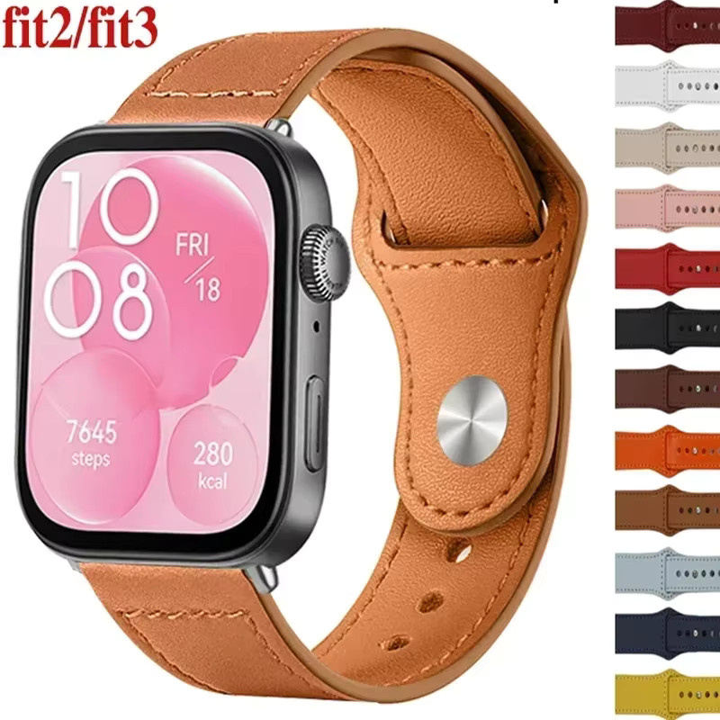 NEY Uhrenarmband Leder, Huawei Watch Fit 2 3 4 - Bild 5