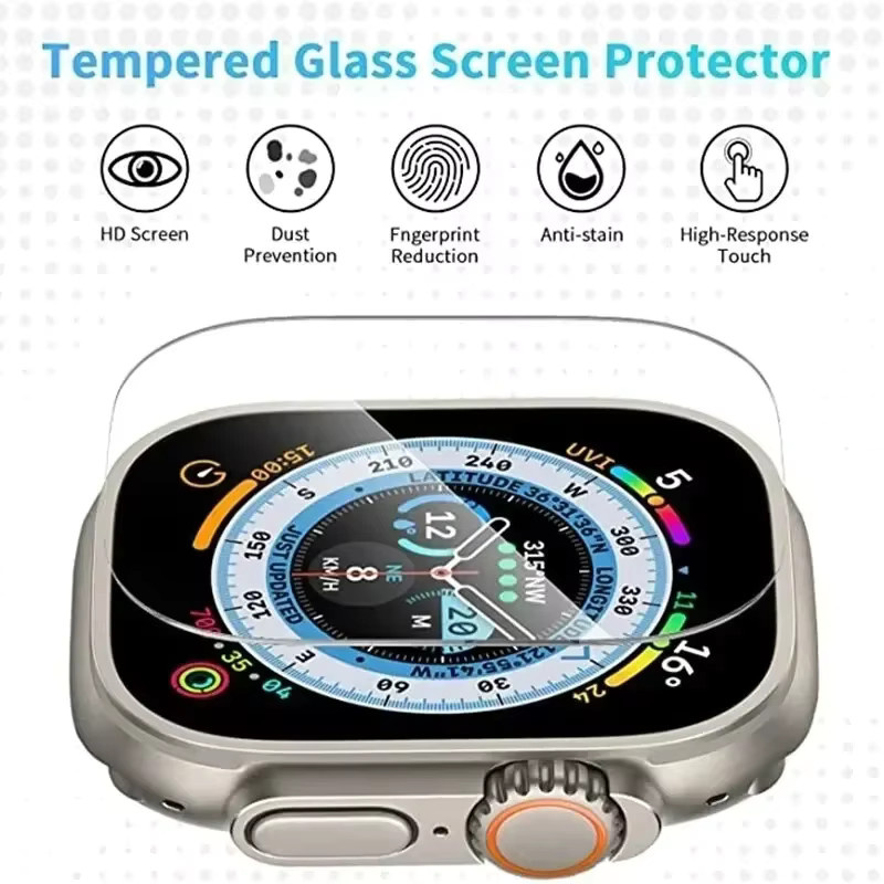 CAOWTAN Displayschutz für Apple Watch Ultra 2, 49 mm, transparent, Unisex - Bild 2