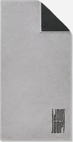 JOOP! BARS DOUBLEFACE Handtuch aus Baumwolle in Platin, B/H: 50 x 100 cm - Bild 1