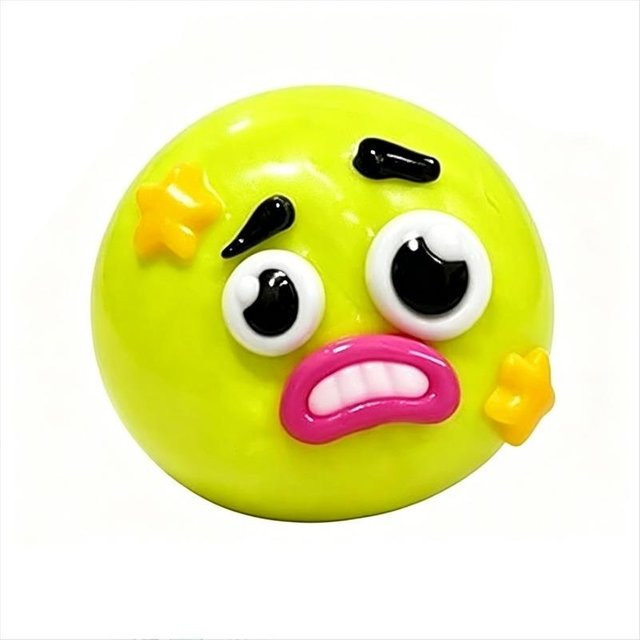 DIY Kawaii Emoticons Hundegesicht Tausch Squishy Knetspielzeug, bunter Ball - Bild 1