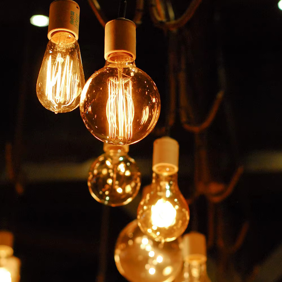 YNL Retro Edison Glühbirne E27 Filament Lampe Transparent 40W 220V - Bild 1