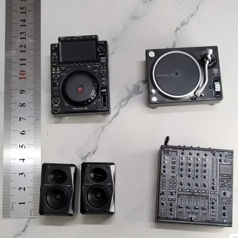 Pioneer DJ Schlüsselanhänger als Miniaturmodell von Mixer und CD-Player in Schwarz - Bild 2