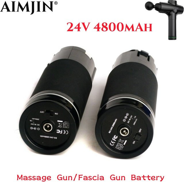 Aimjin Lithium-Ionen Batterie 24V 4800mAh in Schwarz für Massagepistolen und Faszienpistolen - Bild 1